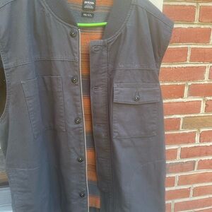 Prana Grey Vest Lined